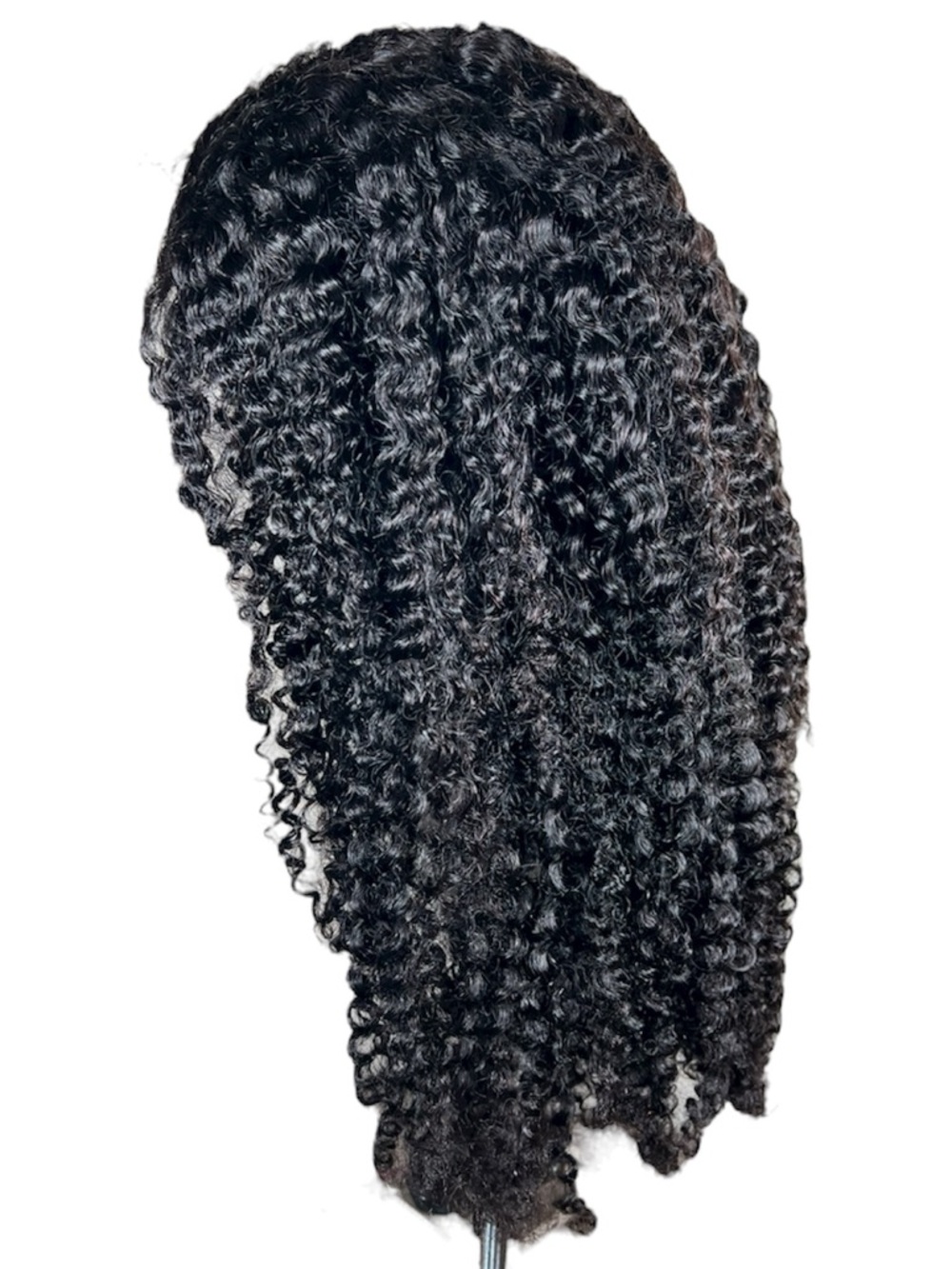 Kinky Curly Human Hair Glueless Pre Cut 30 Inch Wig